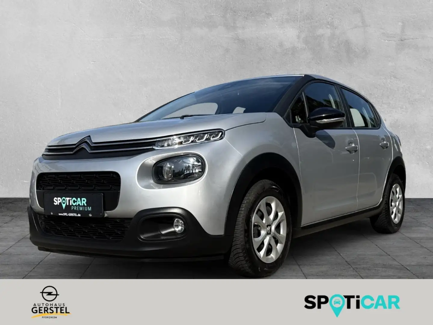Citroen C3 Feel 1.2 PureTech NAVI SHZ NSW TEMPOMAT Silber - 1