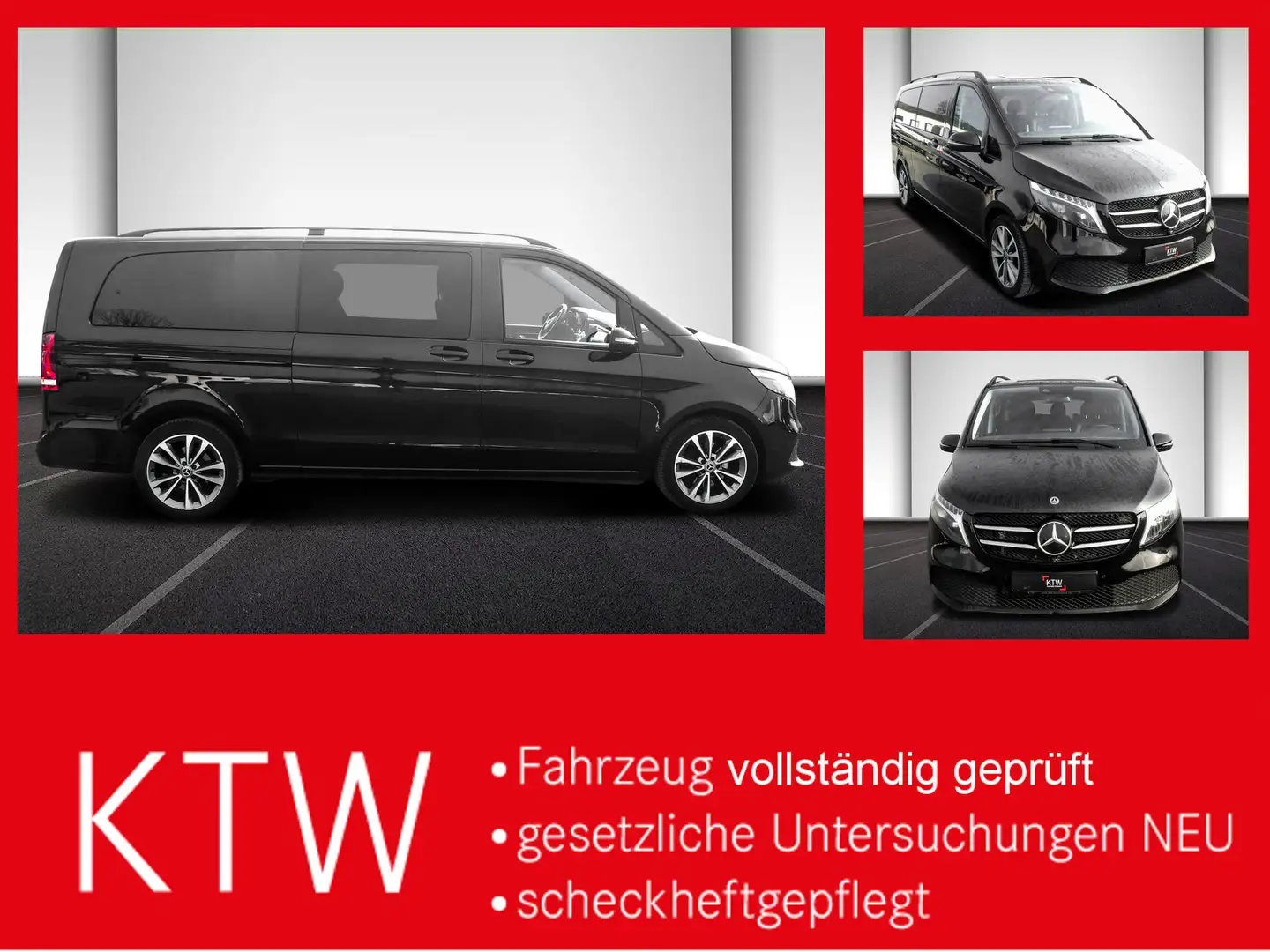 Mercedes-Benz V 300 Avantgarde Extralang,2xSchiebetür elektr. Schwarz - 1
