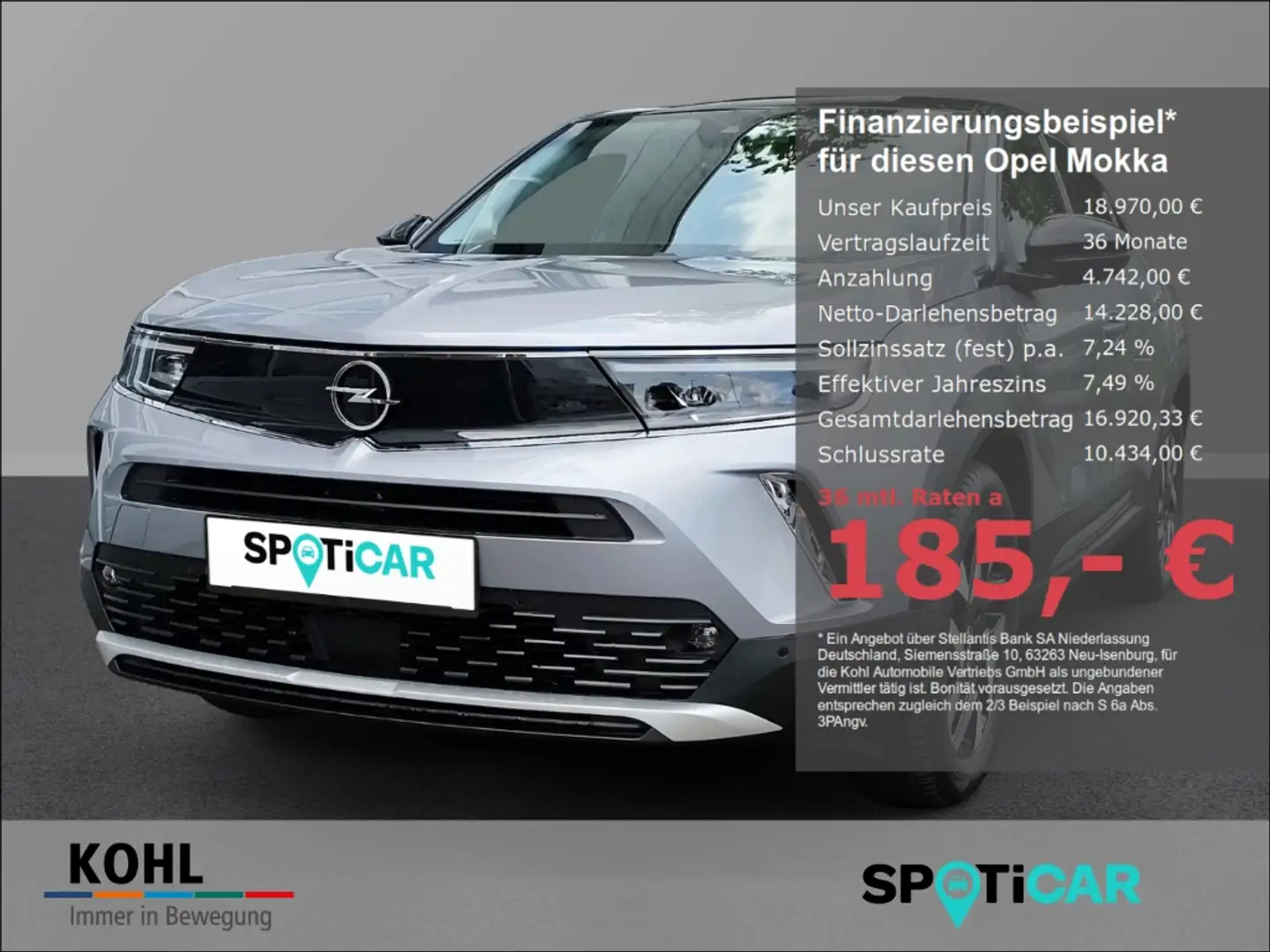 Opel Mokka Elegance 1.2 Turbo EU6d Klimaautomatik Tempomat Ve Zilver - 1