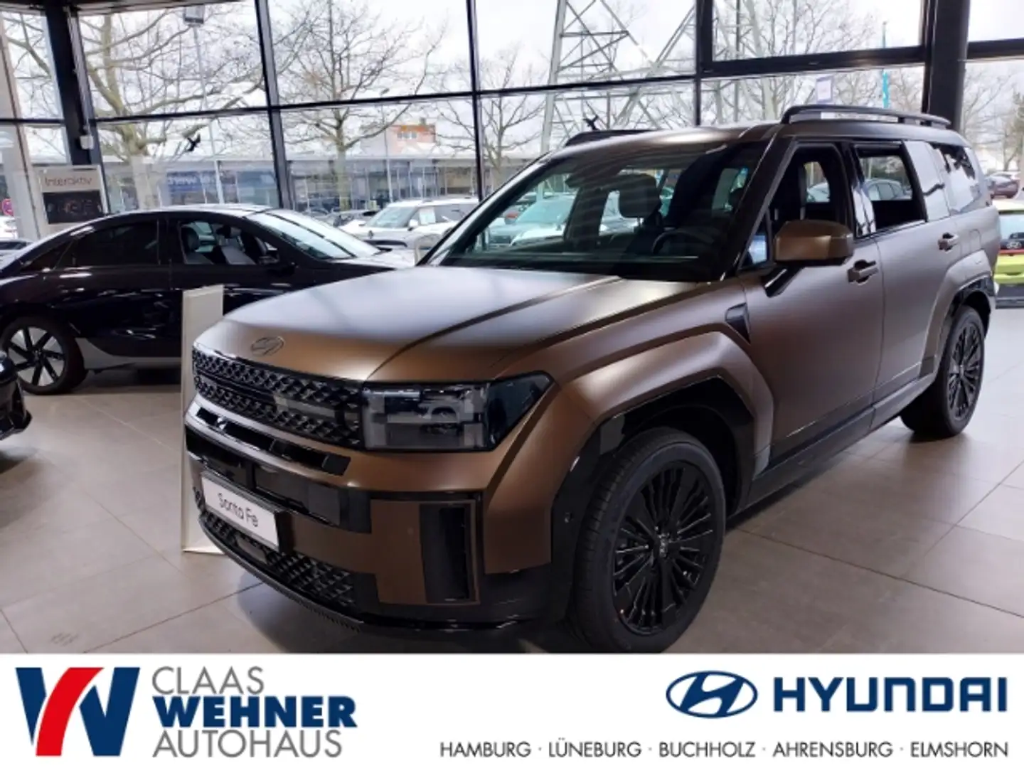 Hyundai SANTA FE 1.6 T-GDI Hybrid 158 kW 4WD Blackline EU6e HUD Niv Braun - 1