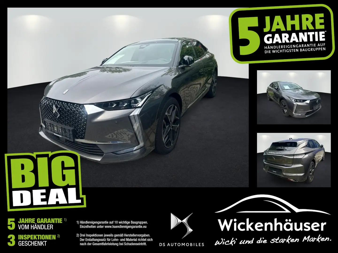 DS Automobiles DS 4 DS4 BlueHDi Rivoli Tempomat*LED*Focal*Kamera Grijs - 1