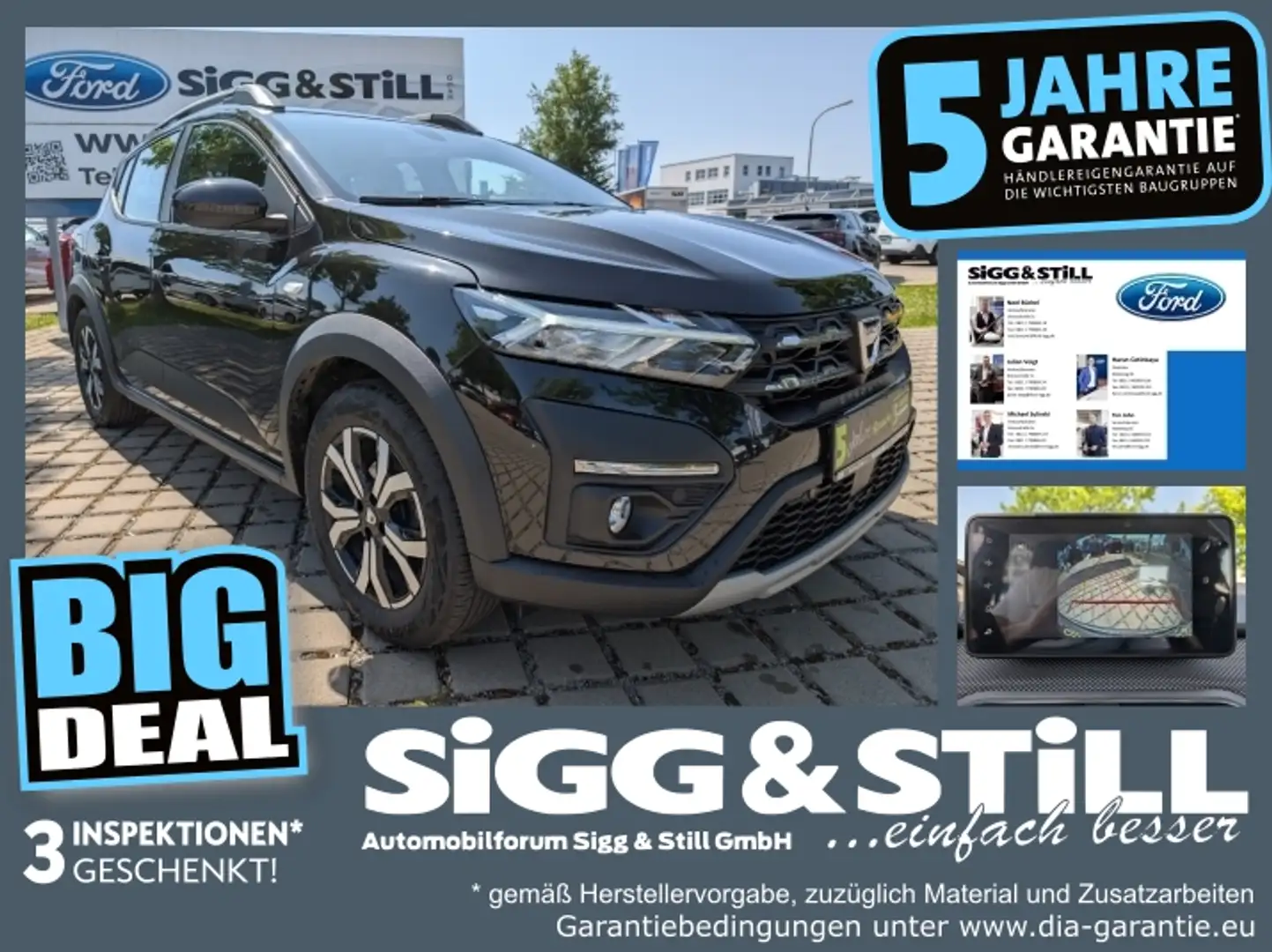 Dacia Sandero III 1.0 TCe 90 Stepway Comfort LED*NAV*PDC Noir - 1