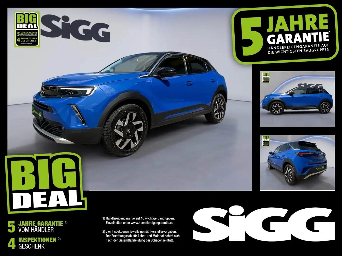 Opel Mokka-E Mokka e Elegance inkl. Wallbox Batteriezertifikat Blau - 1