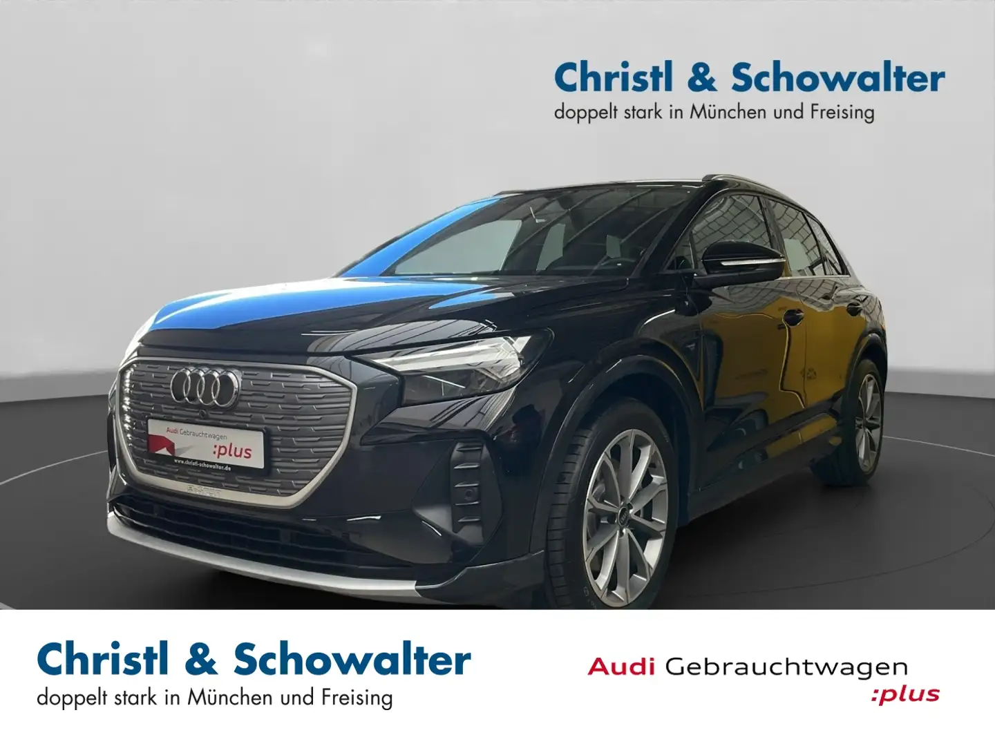 Audi Q4 e-tron Q4 45 e-tron Advanced NAVI LED AHK ACC VIRTUAL Schwarz - 1