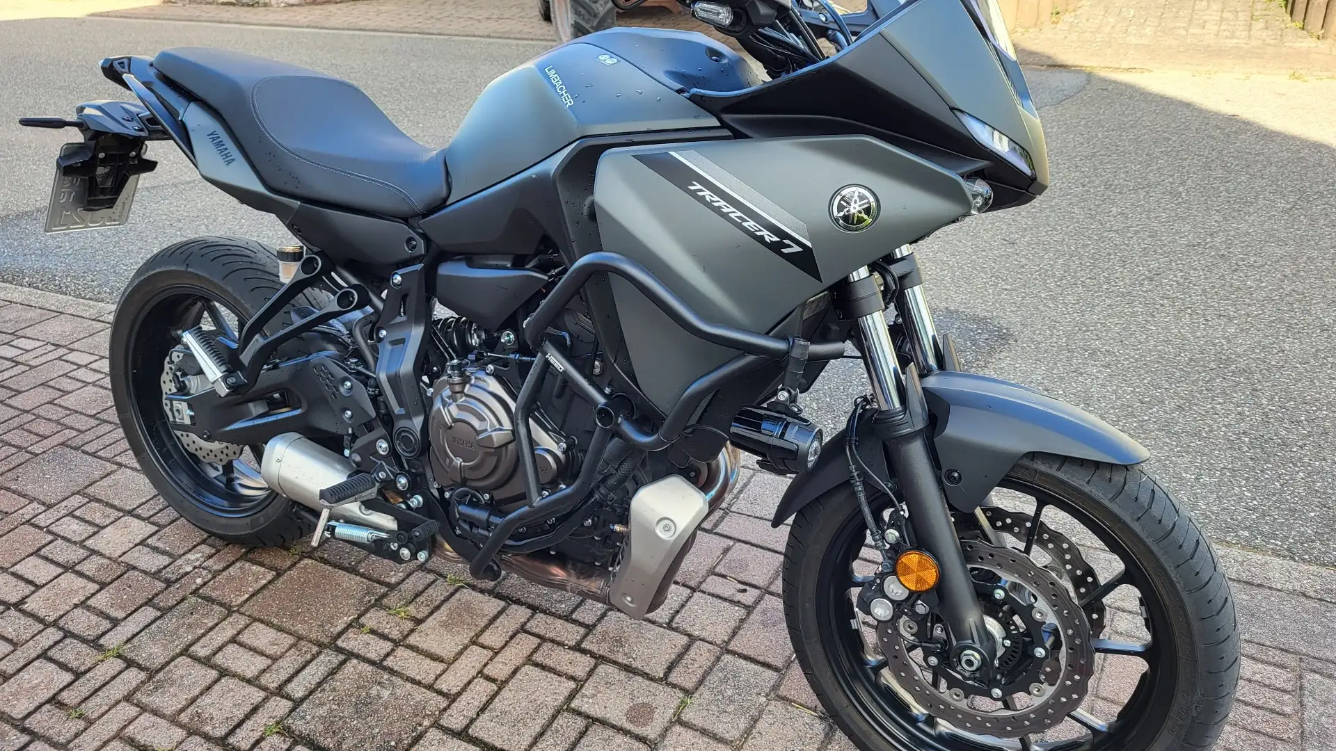 Yamaha Tracer 7 Tech Kamo Led Griffheizung Grey - 2