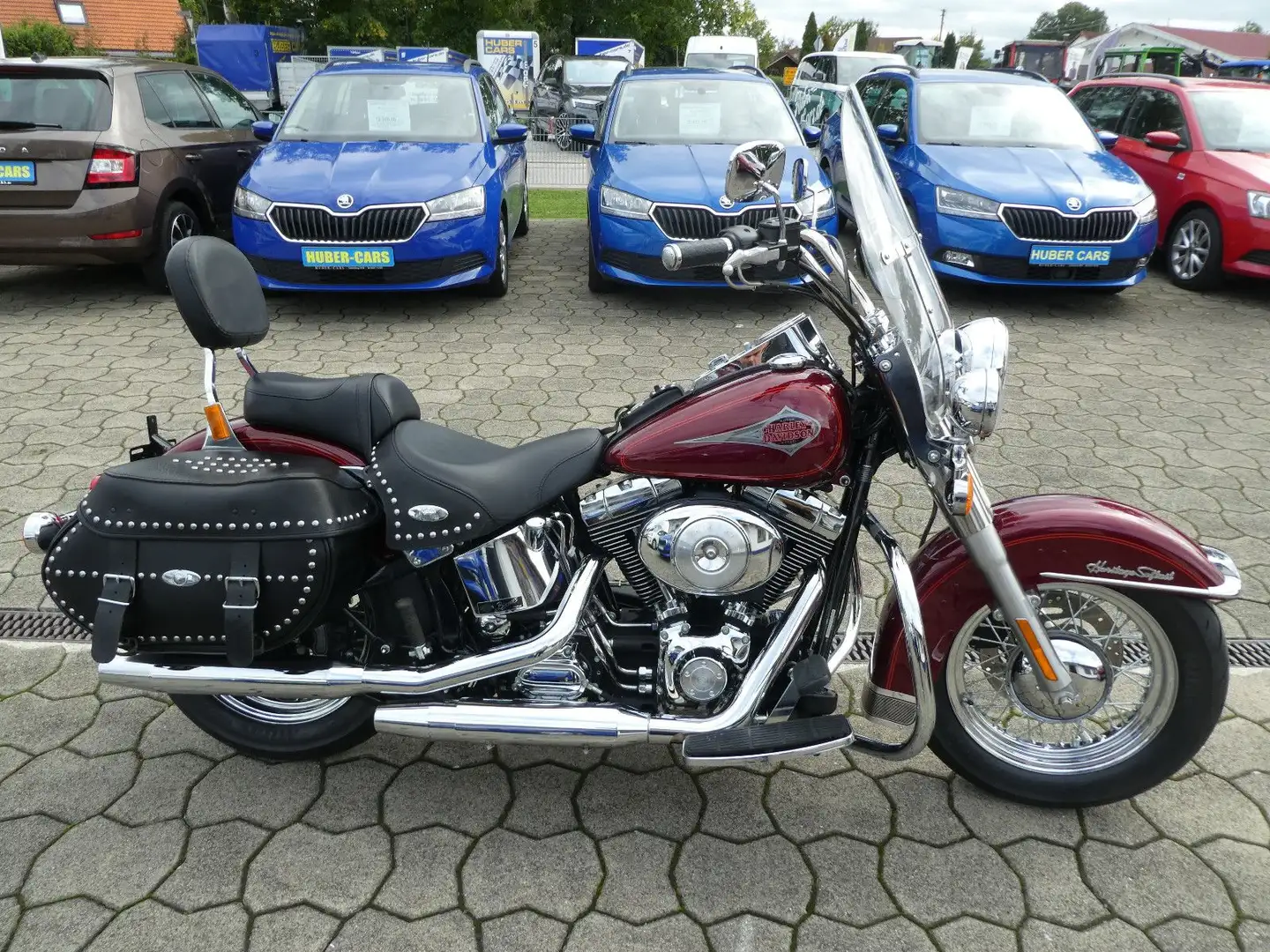 Harley-Davidson Softail Herita 1.HAND *NUR 1.555km* Roşu - 1