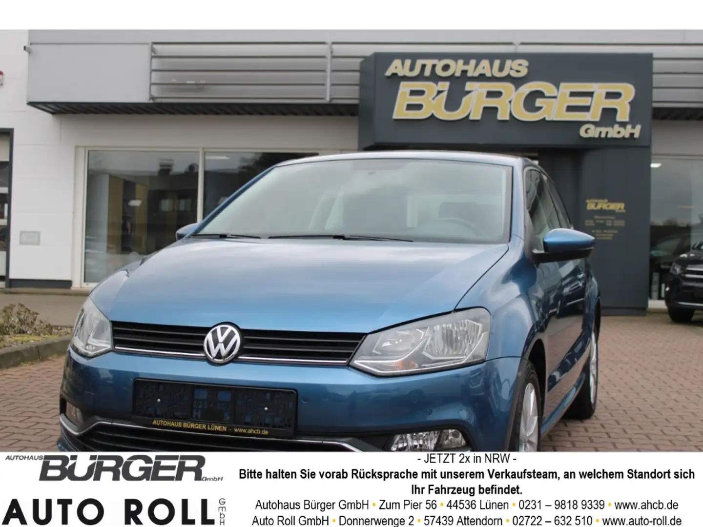 Volkswagen Polo V Comfortline Alu Klima PDC v+h sehr wenig KM Frei Blauw - 1