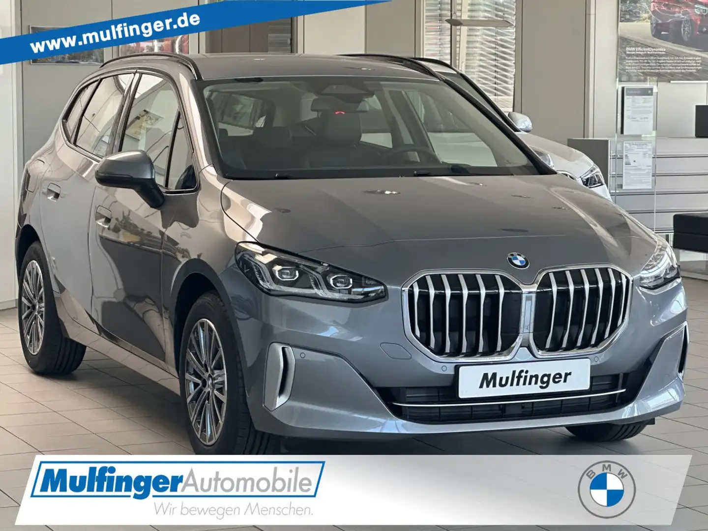 BMW 218 i Active Tourer Luxury AHK Har/Kar. ACC Ad.LED Grau - 1