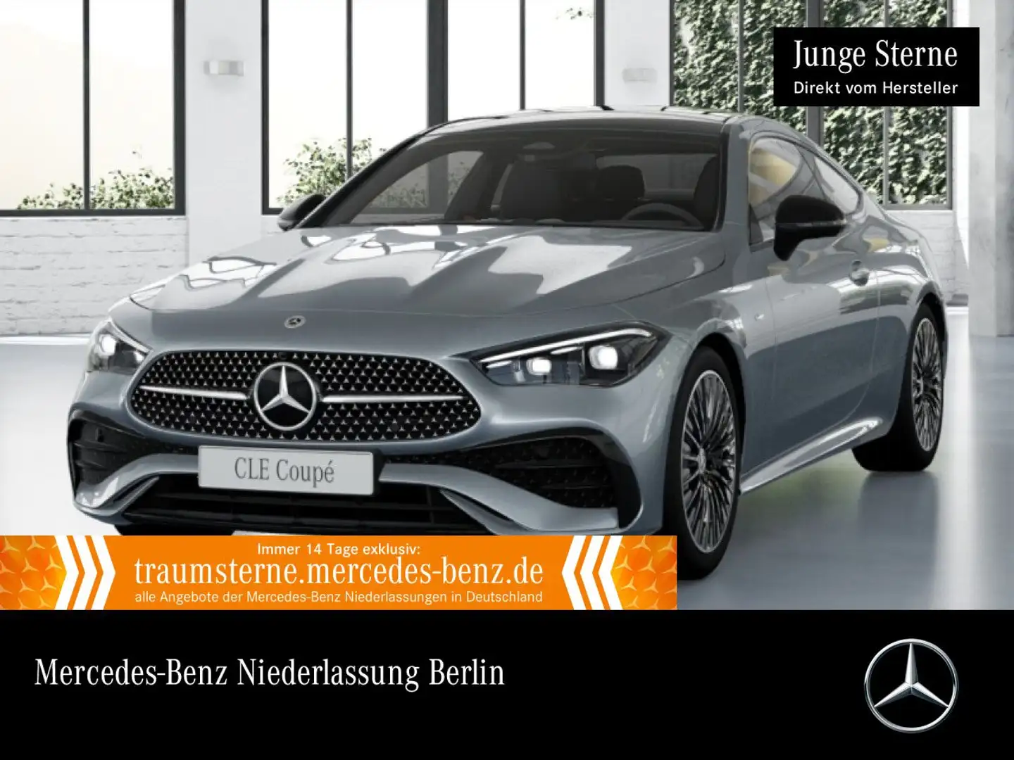 Mercedes-Benz CLE 300 e AMG+NIGHT+PANO+360+AHK+TOTW+KEYLESS+9G Argent - 1