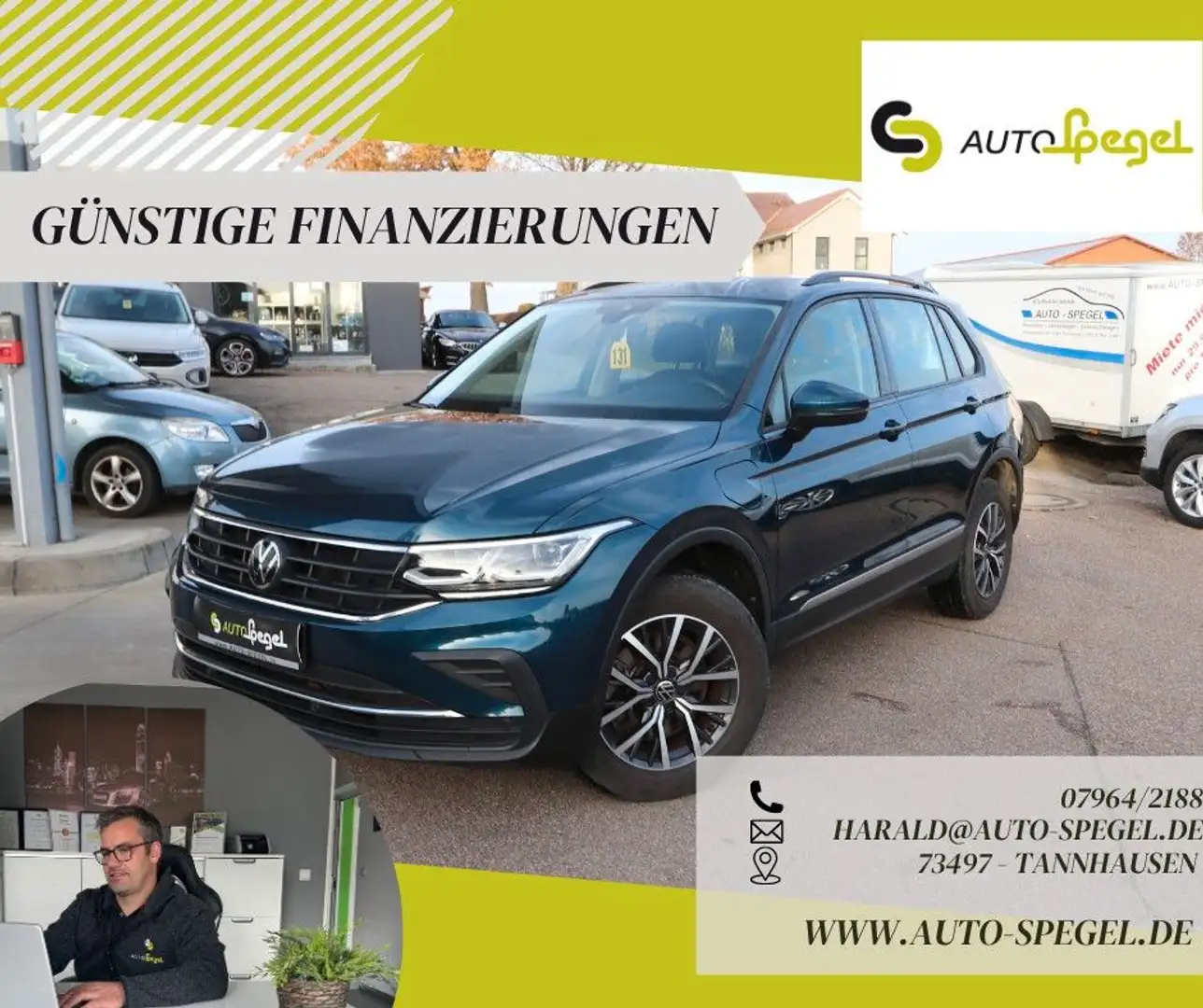 Volkswagen Tiguan Life eHybrid Navi Matrix AHK Kamera DAB Bleu - 1