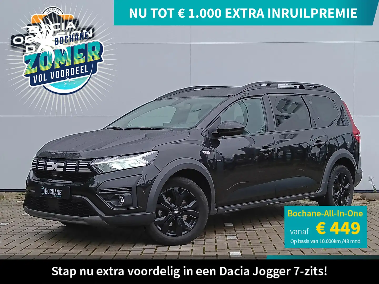 Dacia Jogger 1.0 TCe 110 Extreme 7p. Navigatie / Parkeersensore Zwart - 1