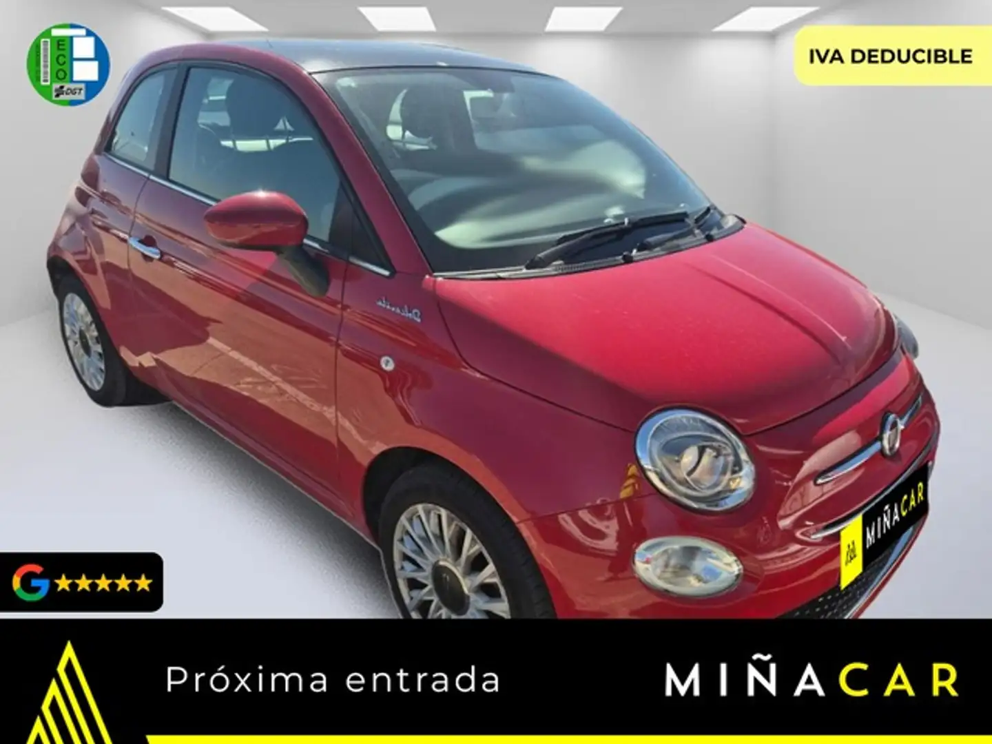 Fiat 500 1.0 Hybrid Dolcevita 52kW Rojo - 1