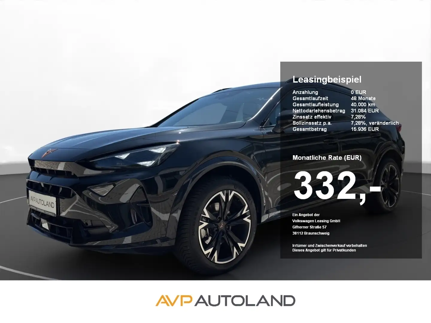 CUPRA Formentor 1.5 eTSI DSG Facelift | ACC | NAVI Schwarz - 1