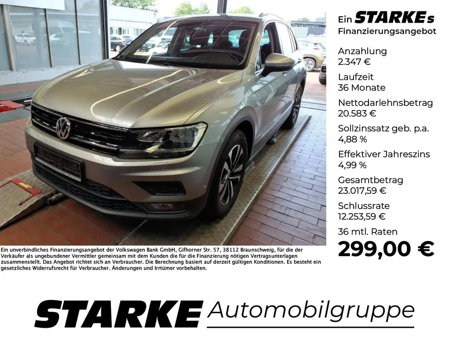 Volkswagen Tiguan 1.5 TSI Comfortline Silber - 1