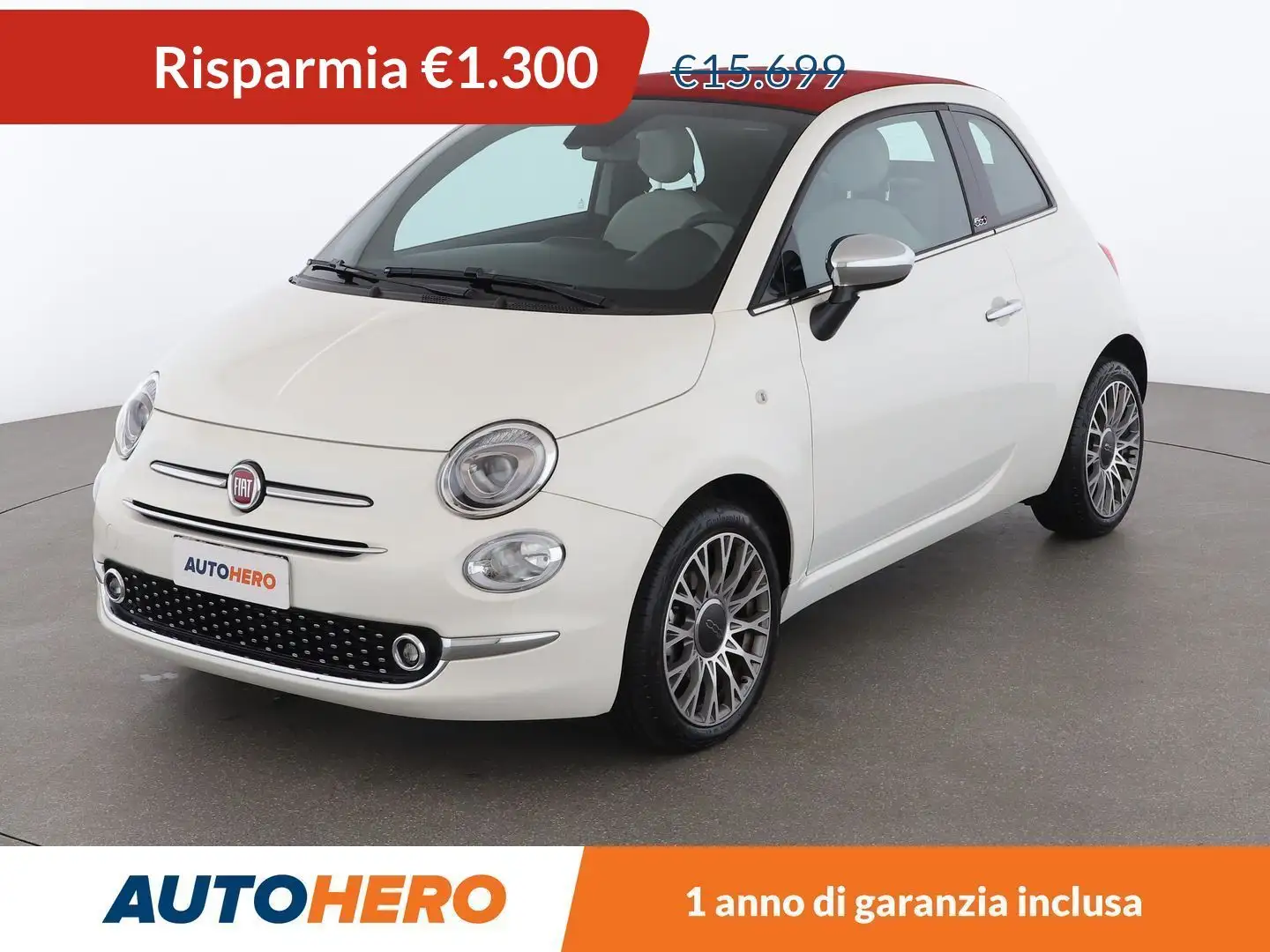 Fiat 500C 1.0 Mild-Hybrid Star White - 1
