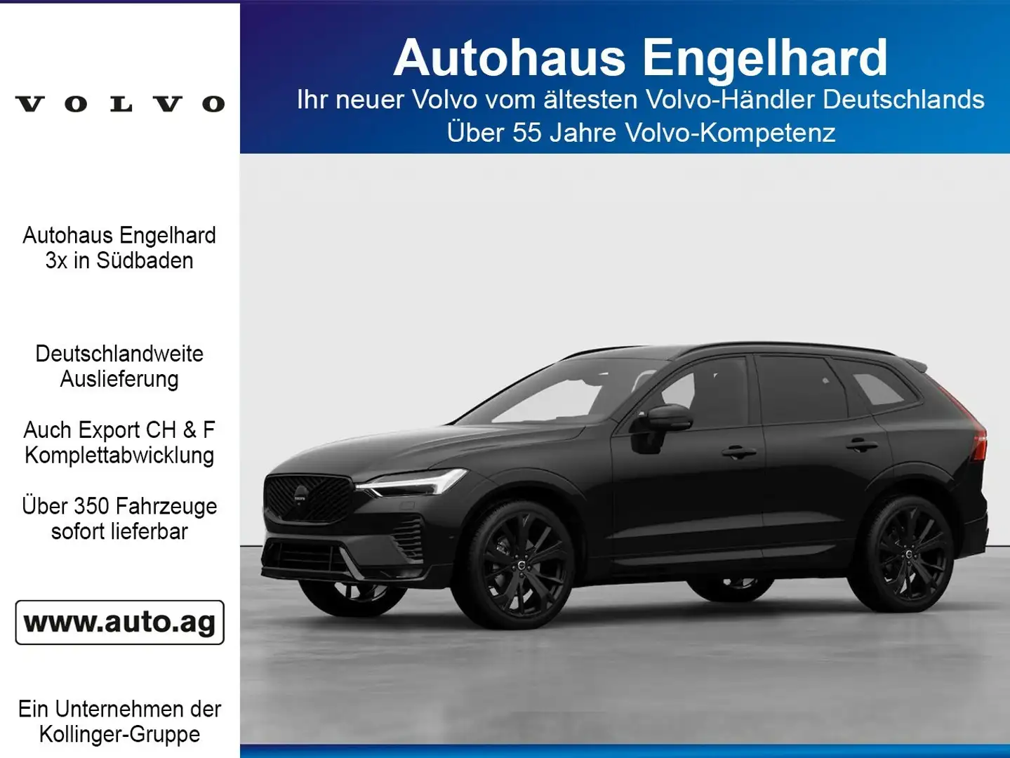 Volvo XC60 B5B PLUS BLACK ED. AHK Zwart - 1
