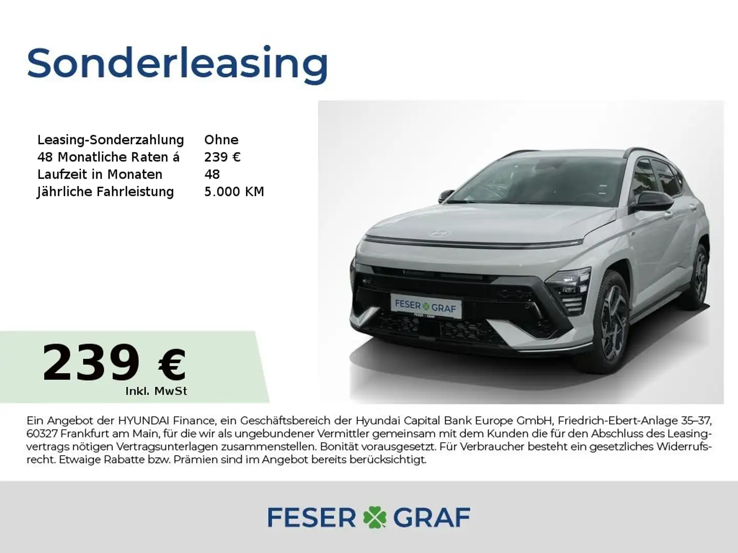 Hyundai KONA N-LINE BOSE NAVI LED SHZ LHZ CARPLAY KLIMA Grigio - 1
