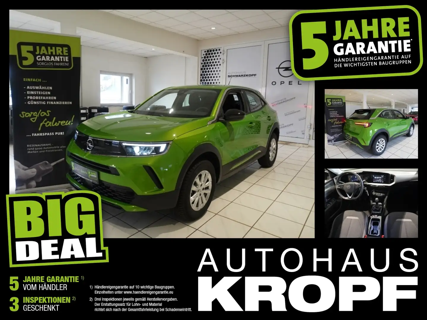 Opel Mokka 1.2T RückfahrK,Parkpilot,Lenkradheizung Grün - 1