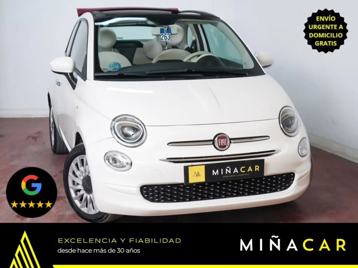 Fiat 500C 1.0 GSE Lounge Blanco - 1