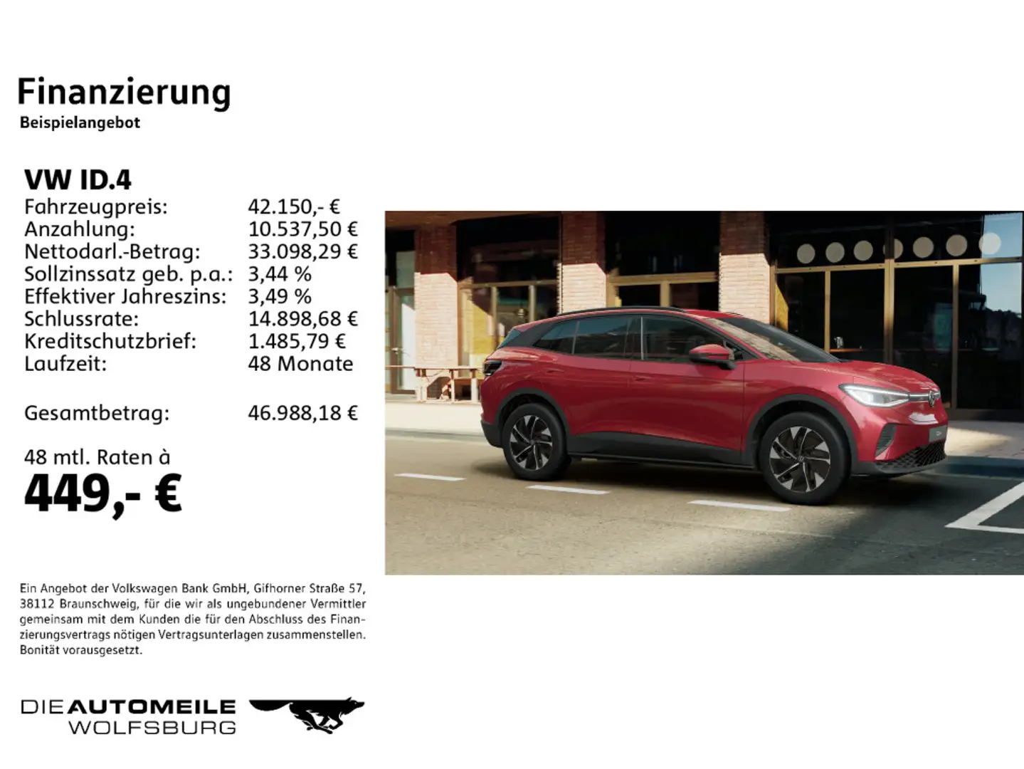 Volkswagen ID.4 4Motion Pro HeadUp/Matrix/H+K/AHK/ACC Rot - 2