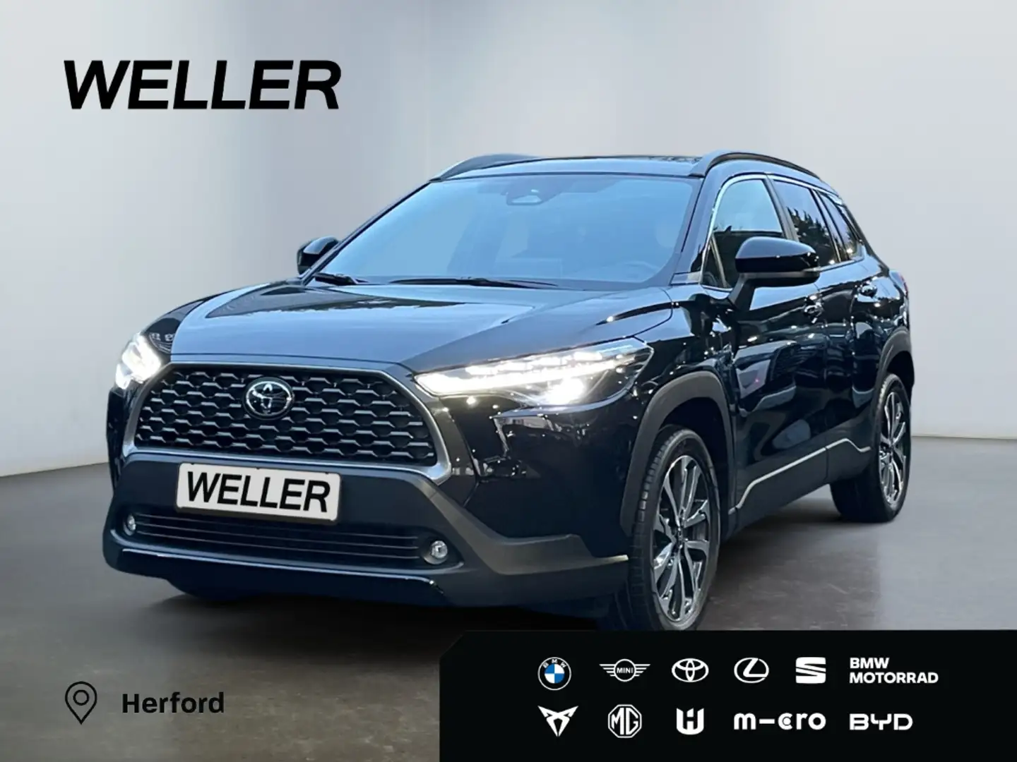 Toyota Corolla Cross Hybrid 1.8 Team D *LED*ACC*CAM*SHZ* Noir - 1