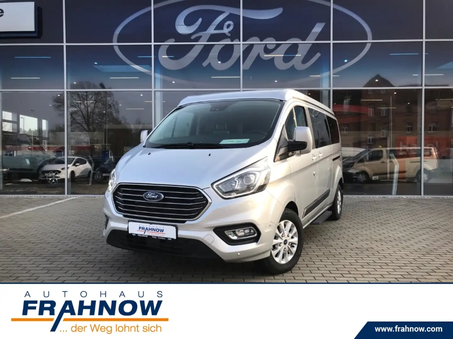 Ford Tourneo Custom EUROLINE 320L2 mit Aufstelldach NAVI AHK ACC2.0 TD Silber - 1