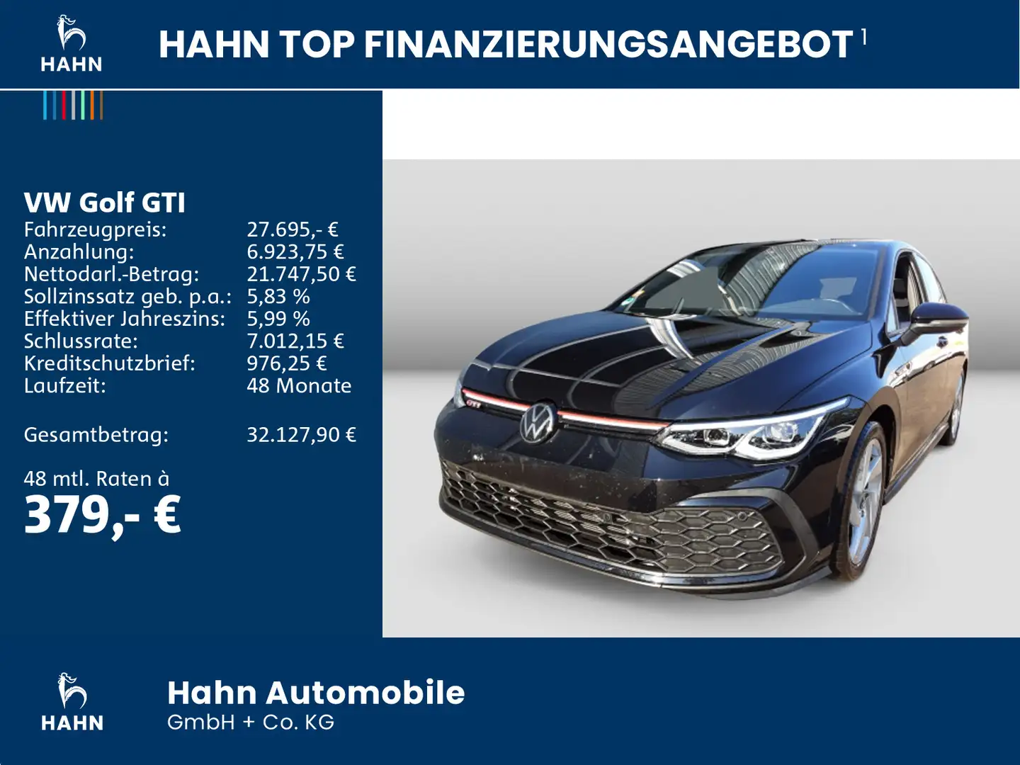 Volkswagen Golf GTI Golf VIII GTI 2.0TSI Harman Kardon LED-Plus App- Schwarz - 2
