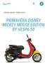 Vespa Primavera Bromscooter 4T. Mickey Mouse Edition Černá - thumbnail 5