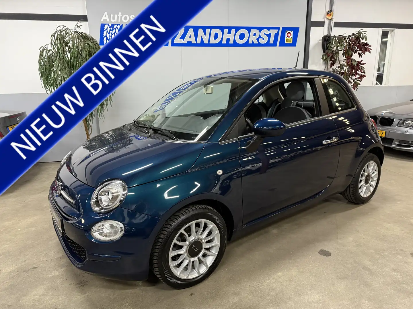 Fiat 500 1.2 Lounge Blauw - 1