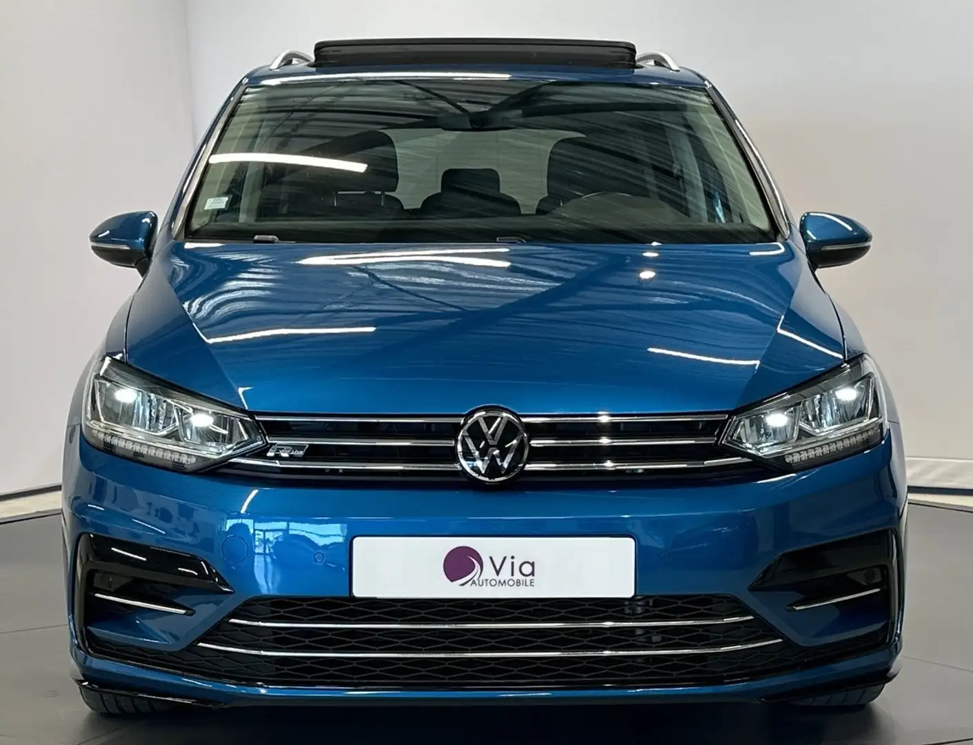 Volkswagen Touran 2.0 TDI 150 BVM6 R LINE TOIT PANO OUVRANT Bleu - 2