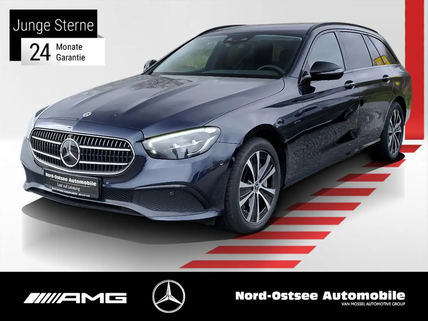 Mercedes-Benz E 300 de T 4M AVANTGARDE NAVI 360 NIGHT DISTRO Bleu - 1