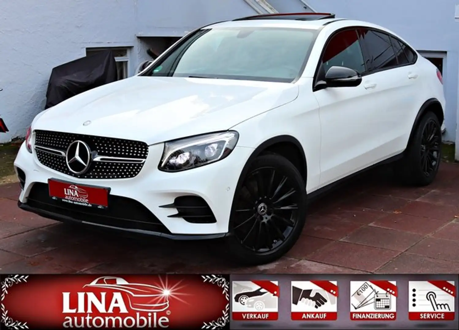 Mercedes-Benz GLC 250 d Coupe 4M AMG el.SD*Kamera*BURM*AHK*20" Blanc - 1