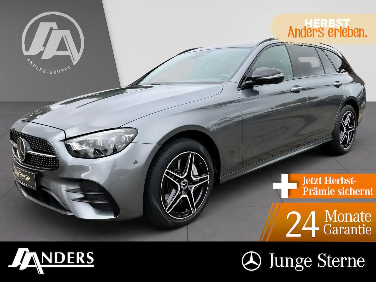Mercedes-Benz E 300 de 4M T AMG+Pano+Burm+Distr+Sitzkli+M-BEAM Grau - 1