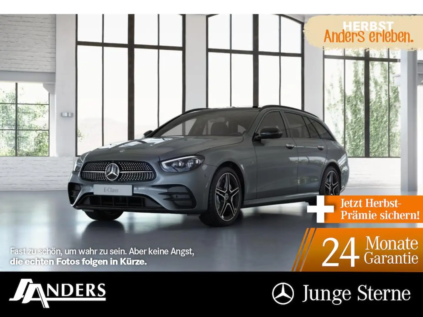 Mercedes-Benz E 300 de 4M T AMG+Pano+Burm+Distr+Sitzkli+M-BEAM Grigio - 1