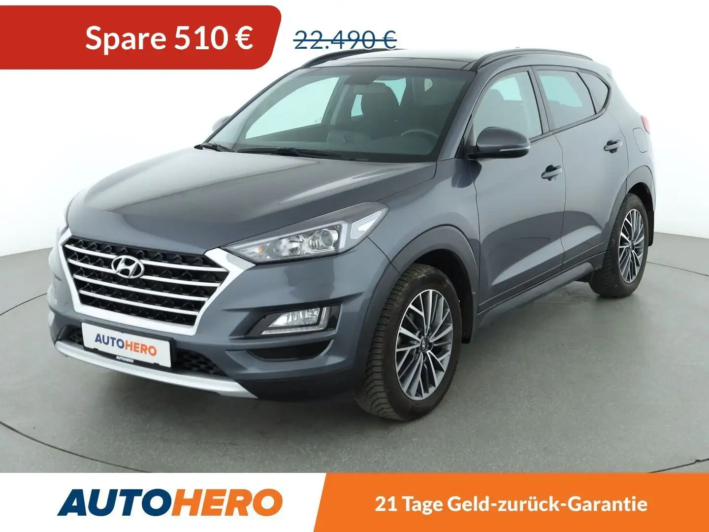 Hyundai TUCSON 2.0 CRDi Premium 4WD Aut.*NAVI*CAM* Grau - 1