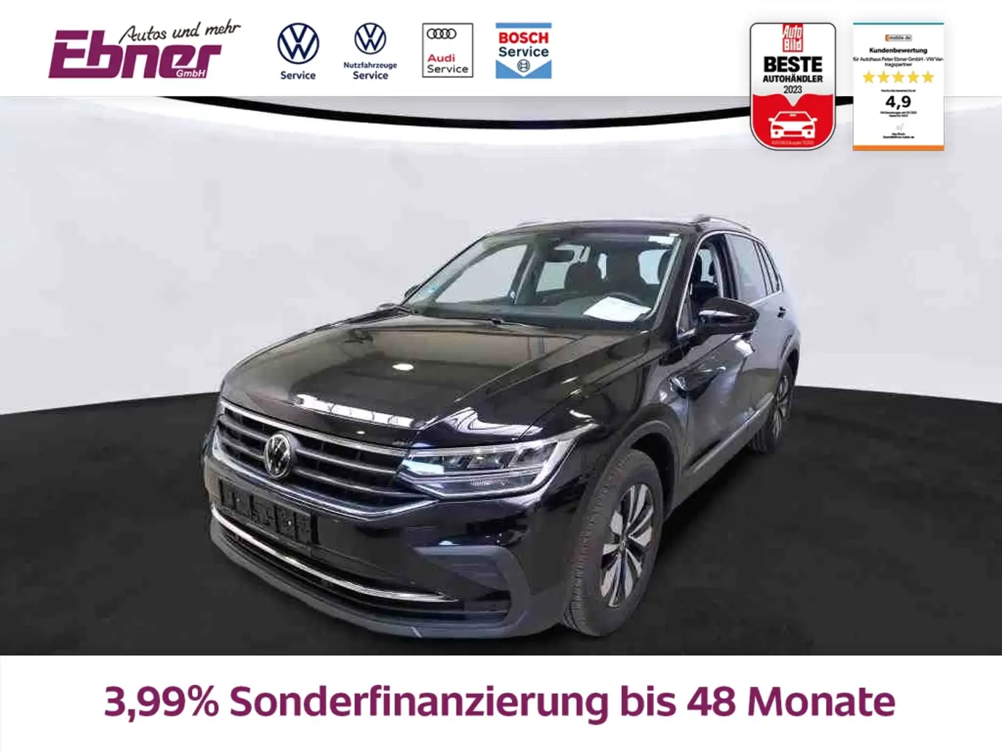 Volkswagen Tiguan MOVE 2.0TDI DSG AHK+KAMERA+ACC+NAVI+APP+4xSITZHZG! Schwarz - 1