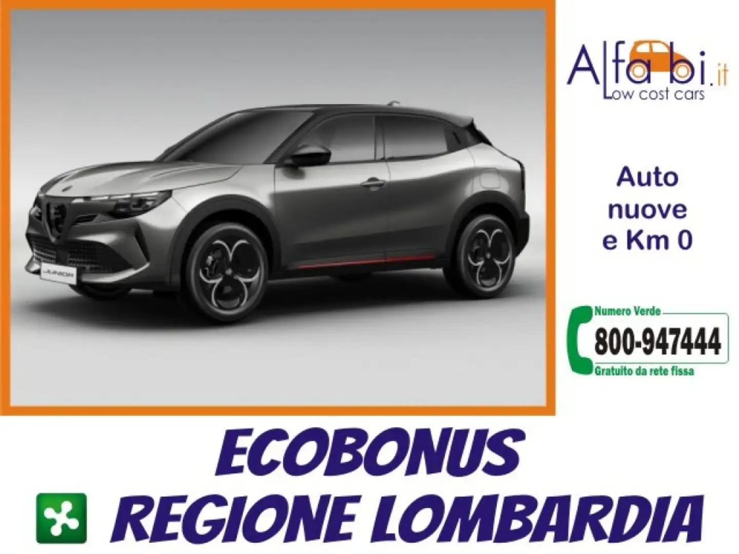 Alfa Romeo Junior 1.2 145CV Hybrid eDCT6 Ibrida Speciale + Pack Tech Grijs - 1