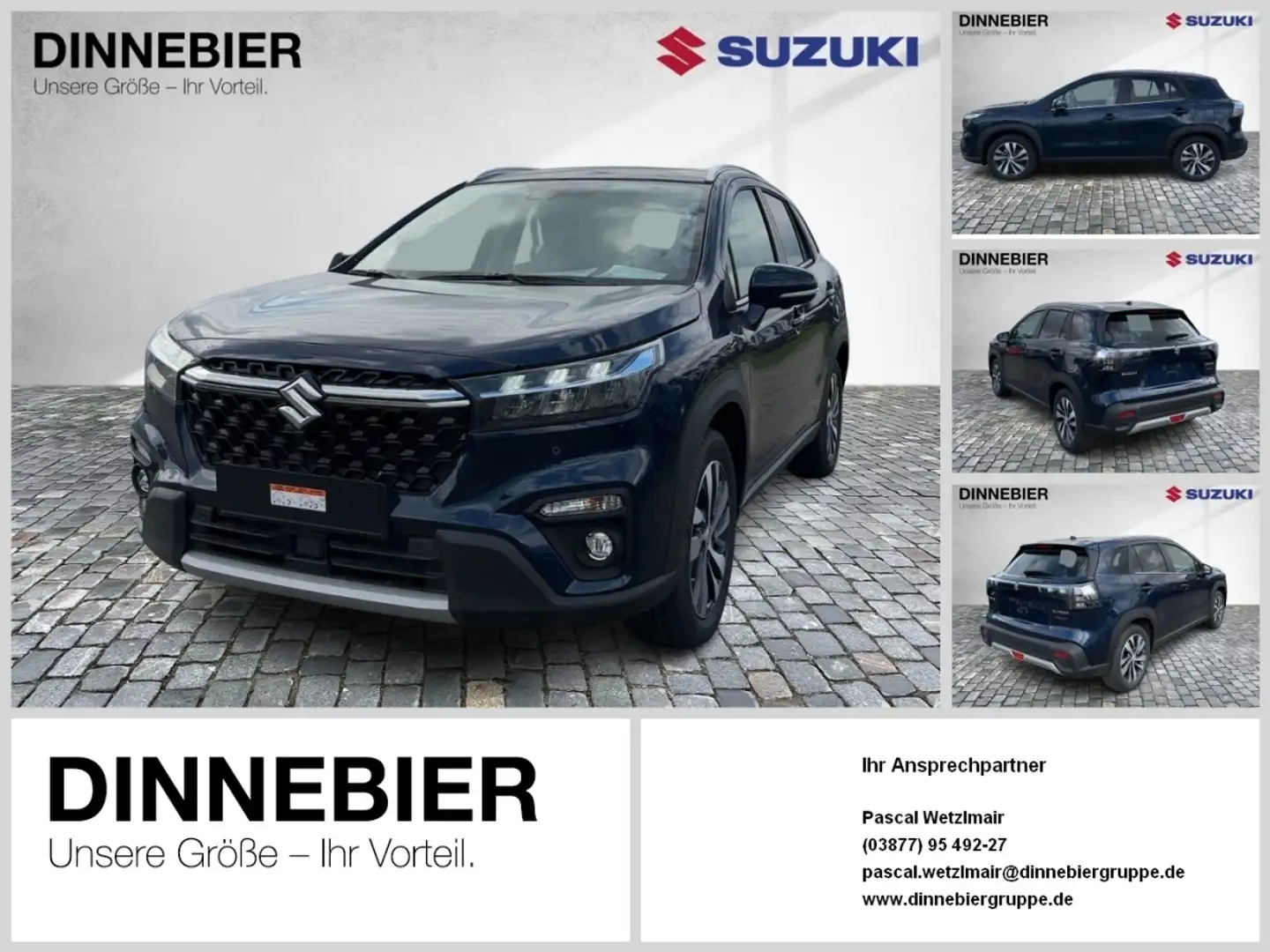 Suzuki S-Cross 1.5 COMF.+ALLGRIP AGS 360 SpurH KlimaA Blau - 1