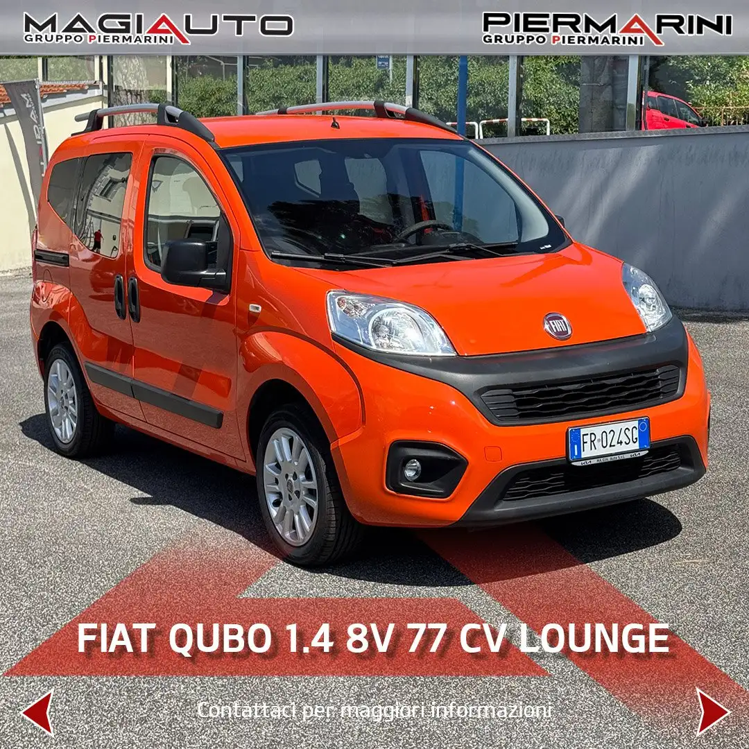 Fiat Qubo QUBO 1.4 8V 77 CV Lounge GPL Arancione - 1