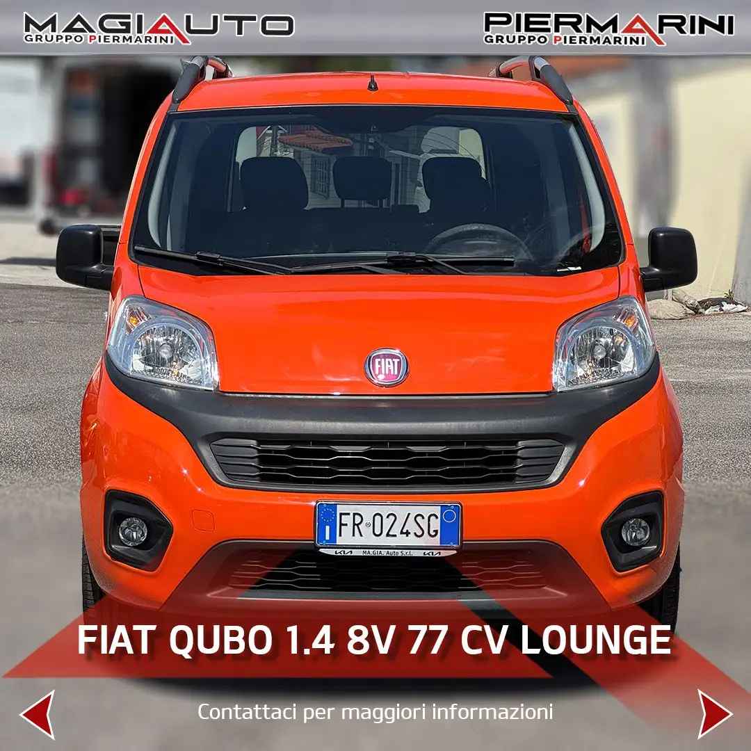 Fiat Qubo QUBO 1.4 8V 77 CV Lounge GPL Arancione - 2