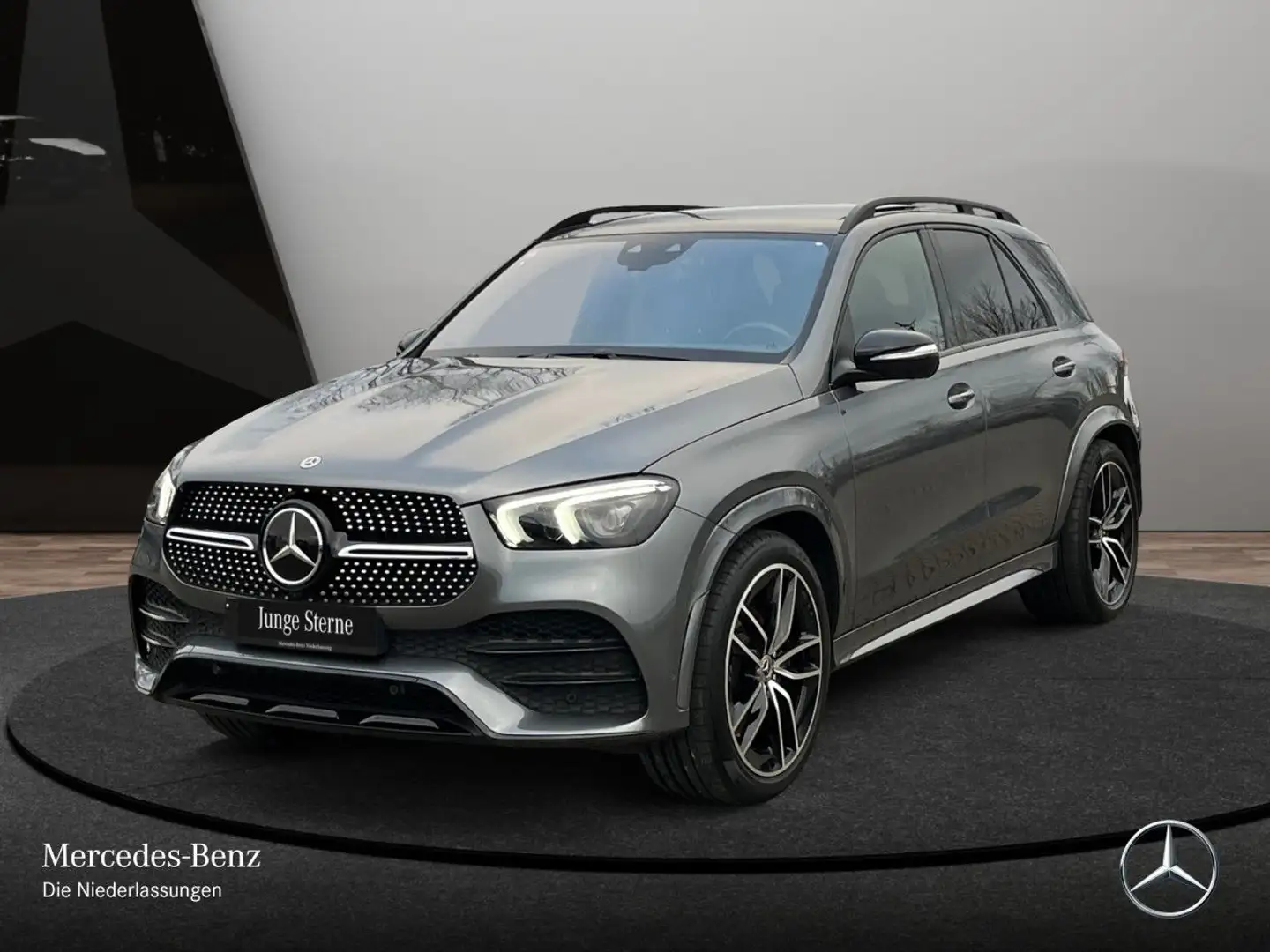 Mercedes-Benz GLE 350 de 4M AMG+NIGHT+PANO+360+AHK+LED+FAHRASS Gris - 2