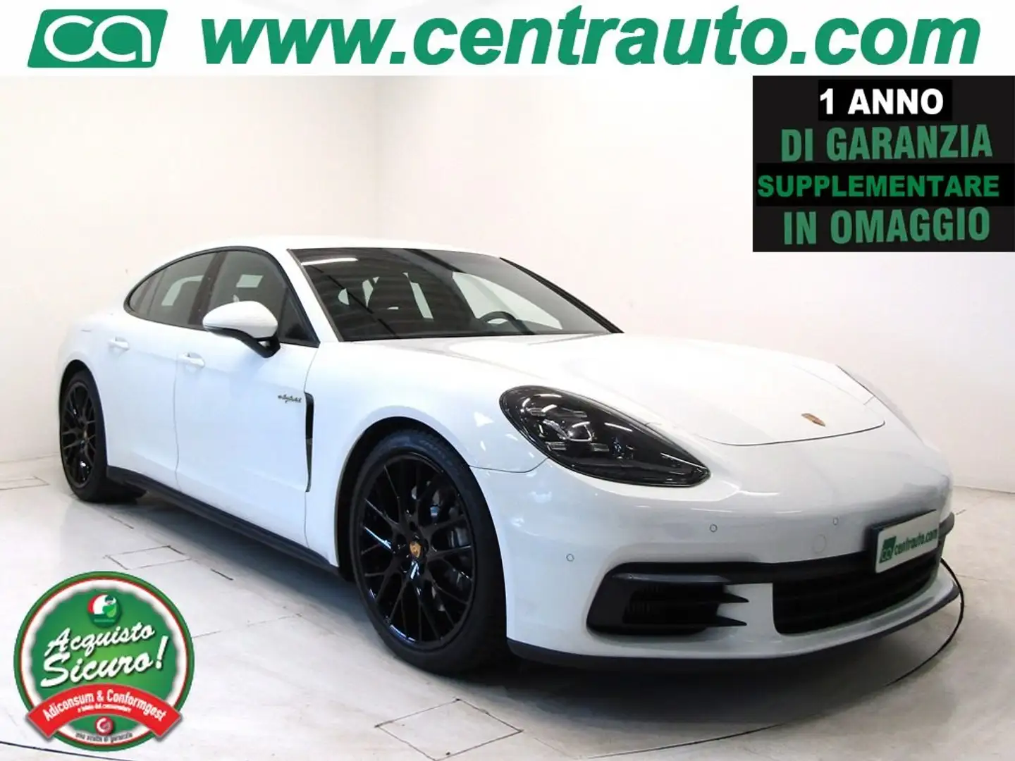Porsche Panamera 2.9 4 E-Hybrid  * PELLE * 462 CV * Weiß - 1