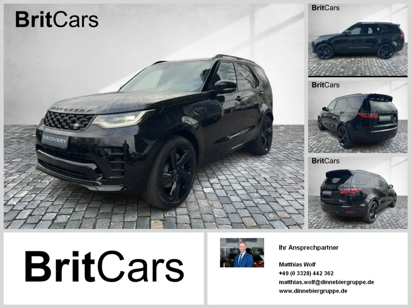 Land Rover Discovery D250 Dynamic HSE Luft STH HUD 360 ACC Noir - 1