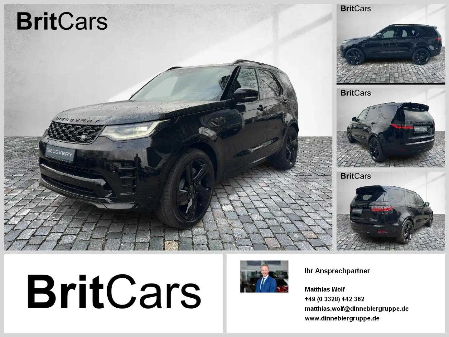 Land Rover Discovery D250 Dynamic HSE Luft STH HUD 360 ACC Negro - 1