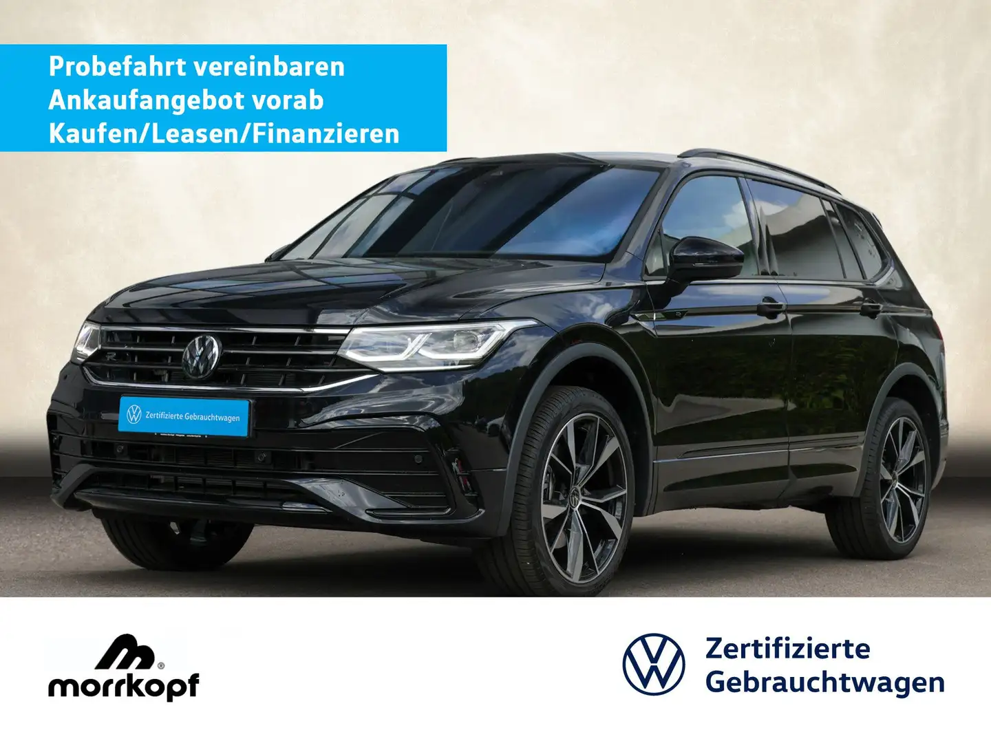 Volkswagen Tiguan Allspace 2.0TSI DSG R-Line +7-SITZER+AHK+ Schwarz - 1