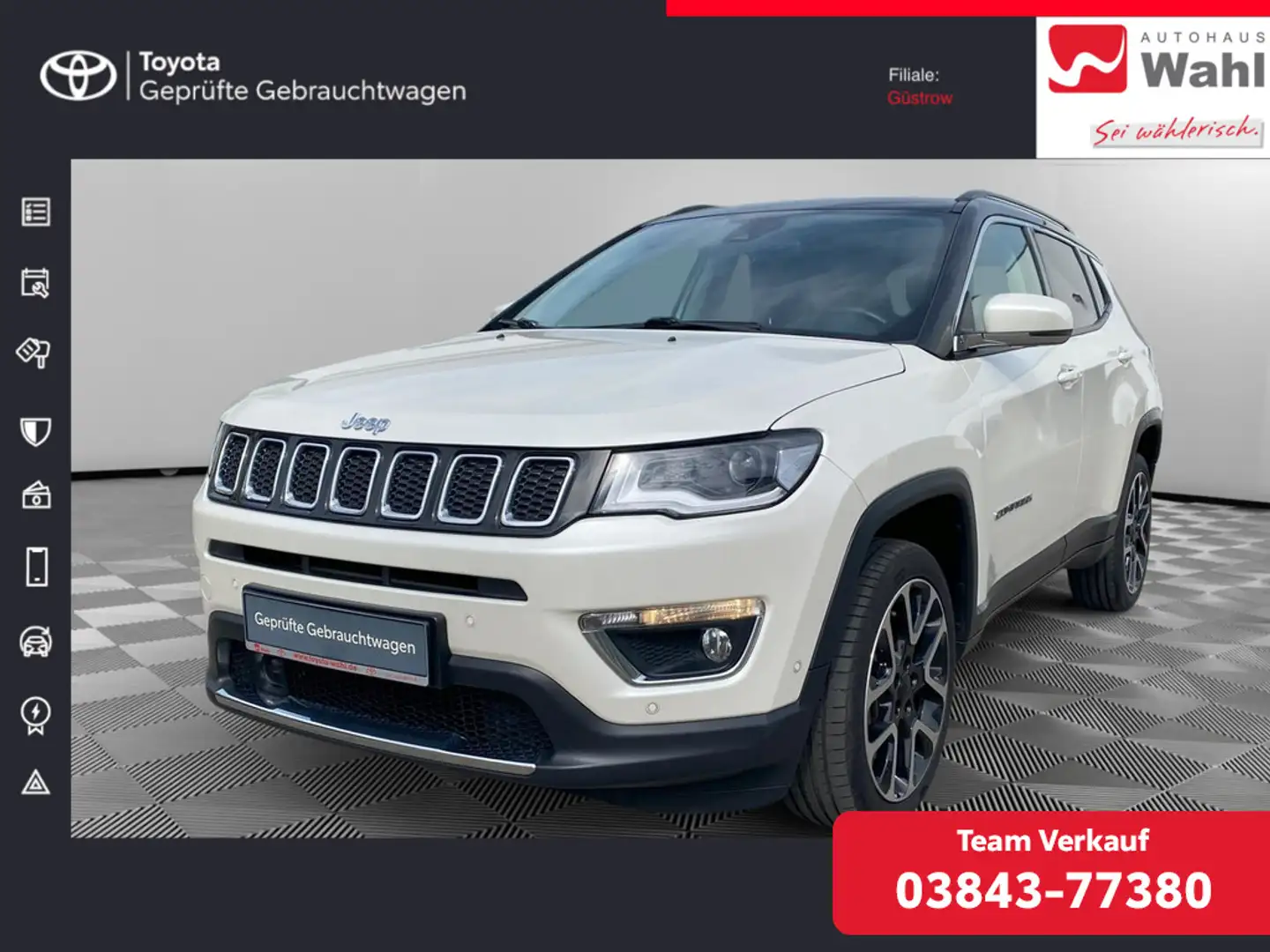 Jeep Compass 2.0 Multijet Limited 4WD Weiß - 1