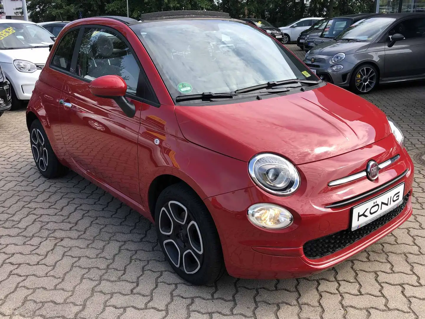 Fiat 500C Cabrio Club 1.0 Klima*Tempomat*CarPlay Rot - 2