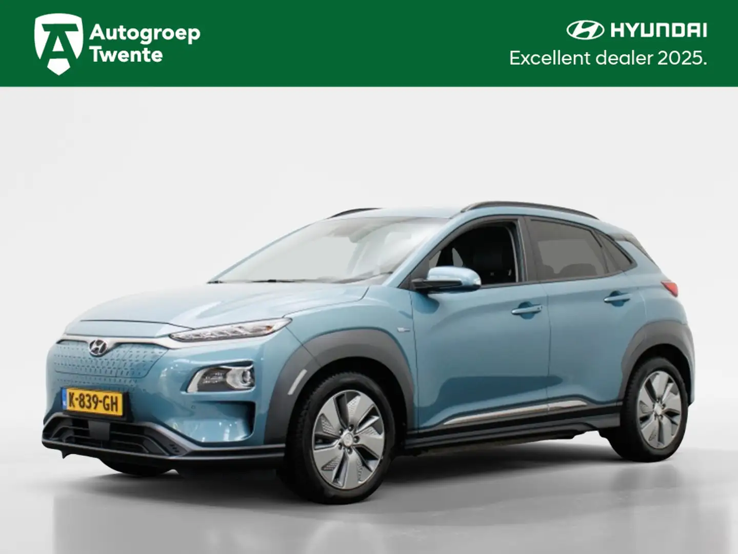 Hyundai KONA EV Premium 64 kWh | SOH 91,1% | Warmtepomp | Adapt Bleu - 1