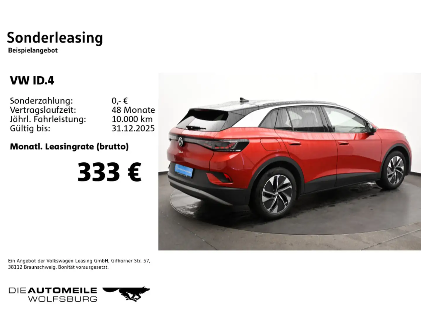 Volkswagen ID.4 Pure Style Matrix/ACC/AHK Rot - 2