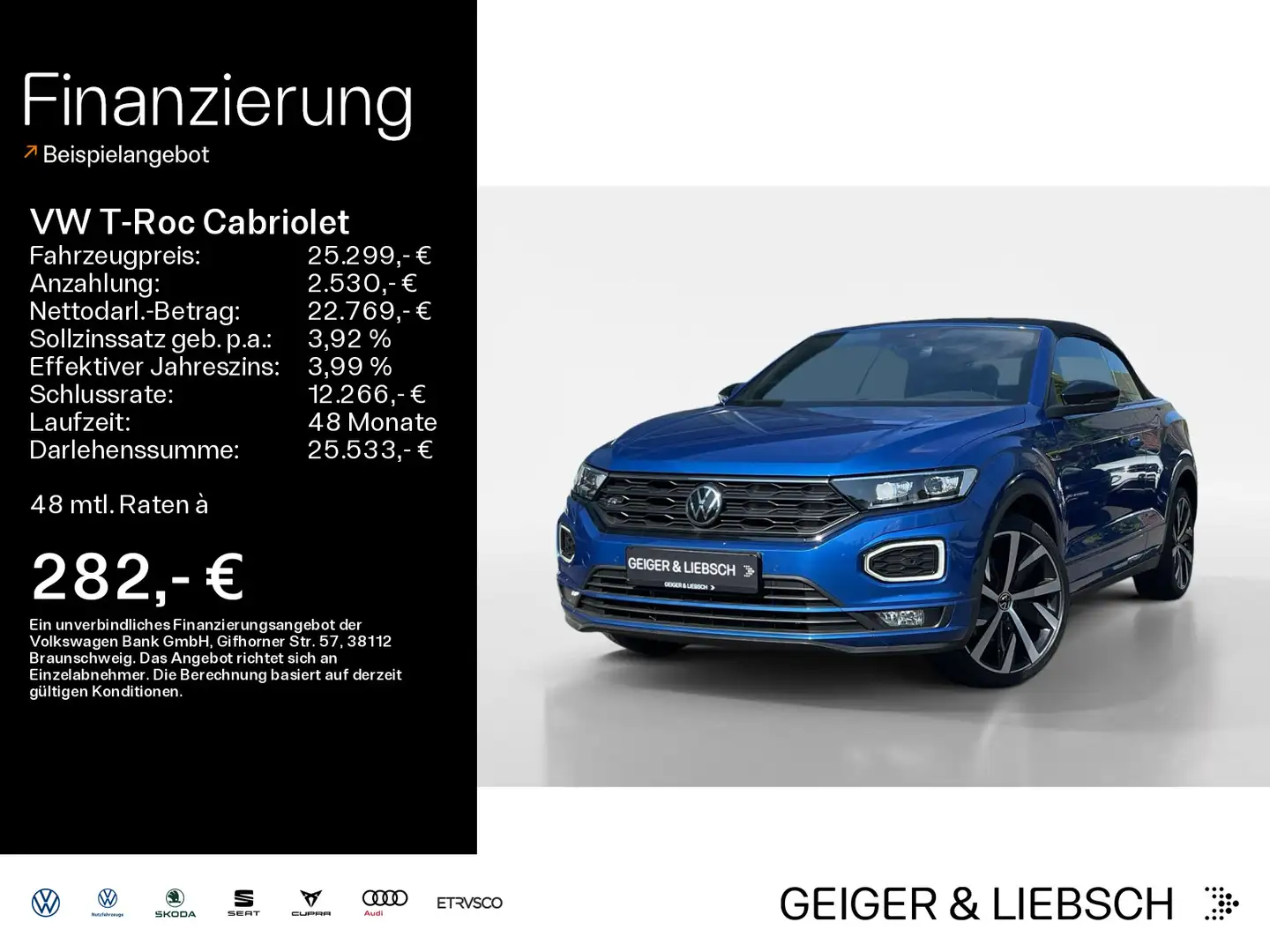 Volkswagen T-Roc 1.5 TSI DSG R-LINE*BLACK-STYLE*L Bleu - 1